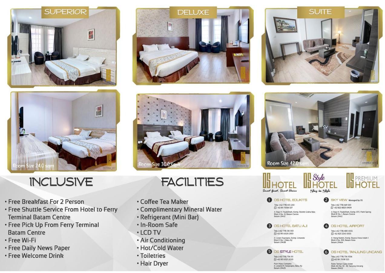 Os Hotel Edukits Fka Venesia Hotel Batam Exterior foto
